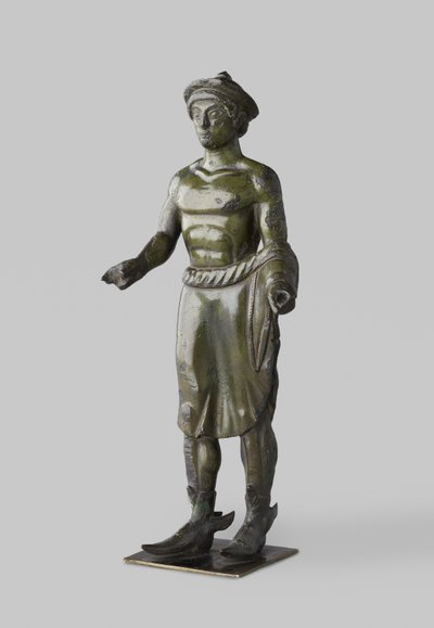 Etruscan bronze statuette of Turms (Hermes) by Etruscan